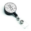 Carolines Treasures Letter I Musical Note Letters Retractable Badge Reel CJ2007-IBR